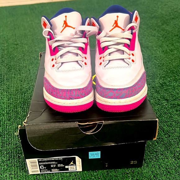 Jordan retro 3 gs size 6y - Picture 2 of 8
